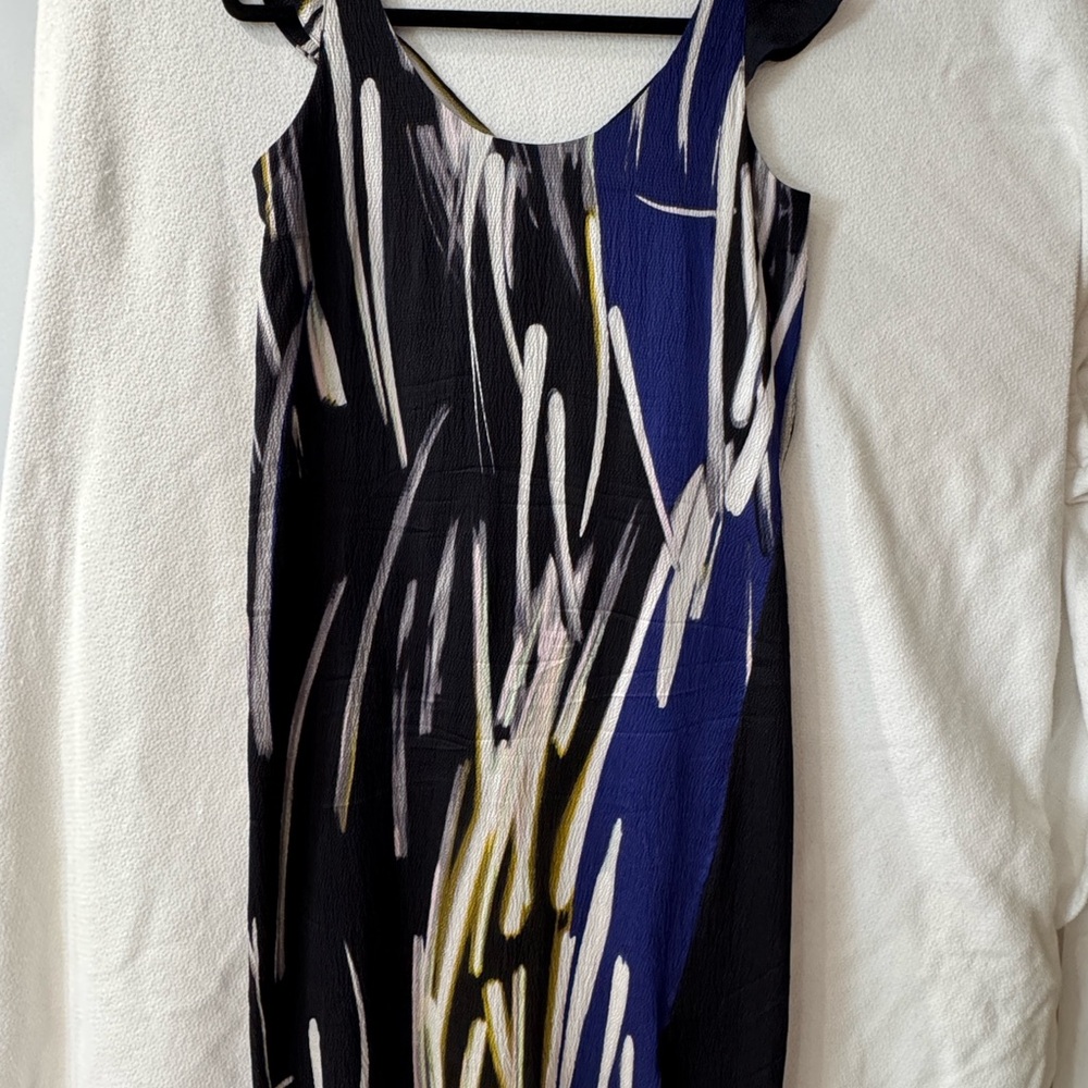 Chic Abstract Sleeveless Dress